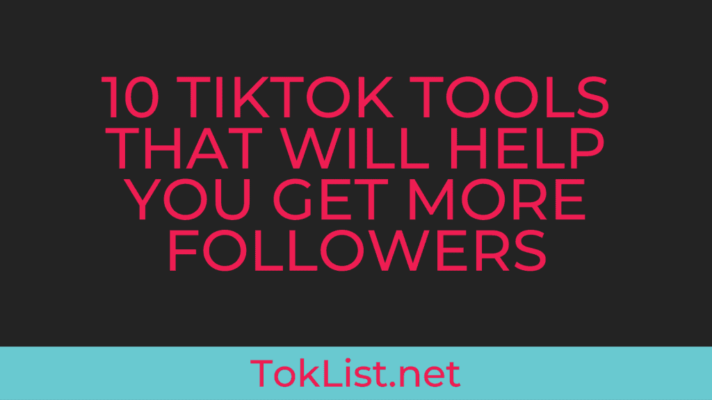 Tools To Get More Followers