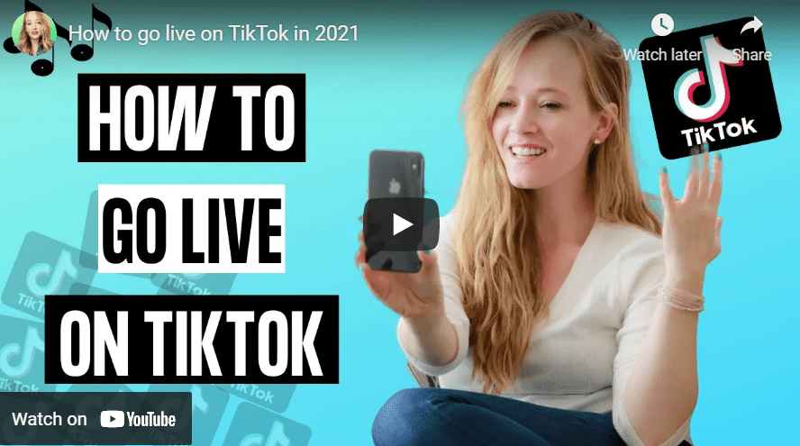 How to start a tiktok live